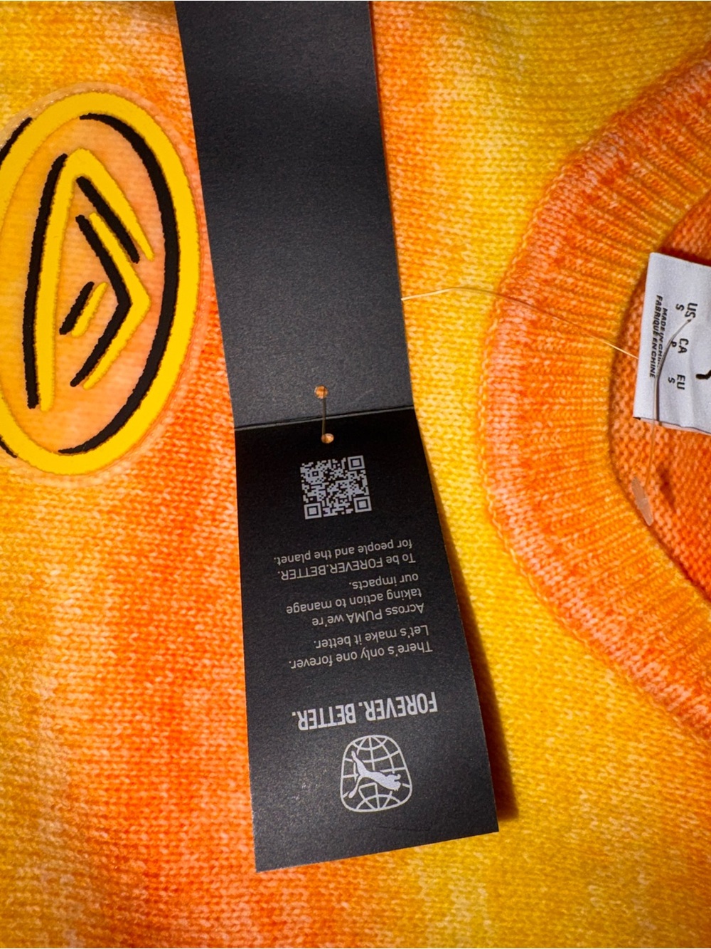 Puma Orange and Yellow Gradient Crewneck Sweater - Picture 11 of 14